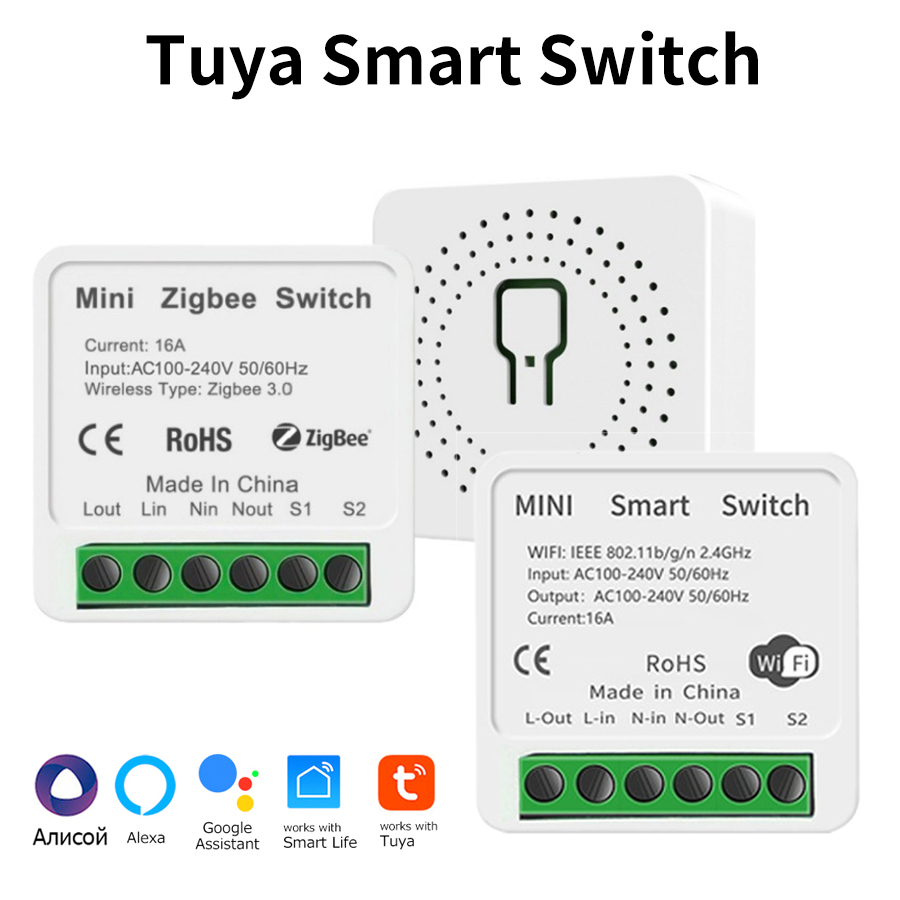Mini Tuya ZigBee WiFi Intellig - Tuya Smart Switch reseña y precio