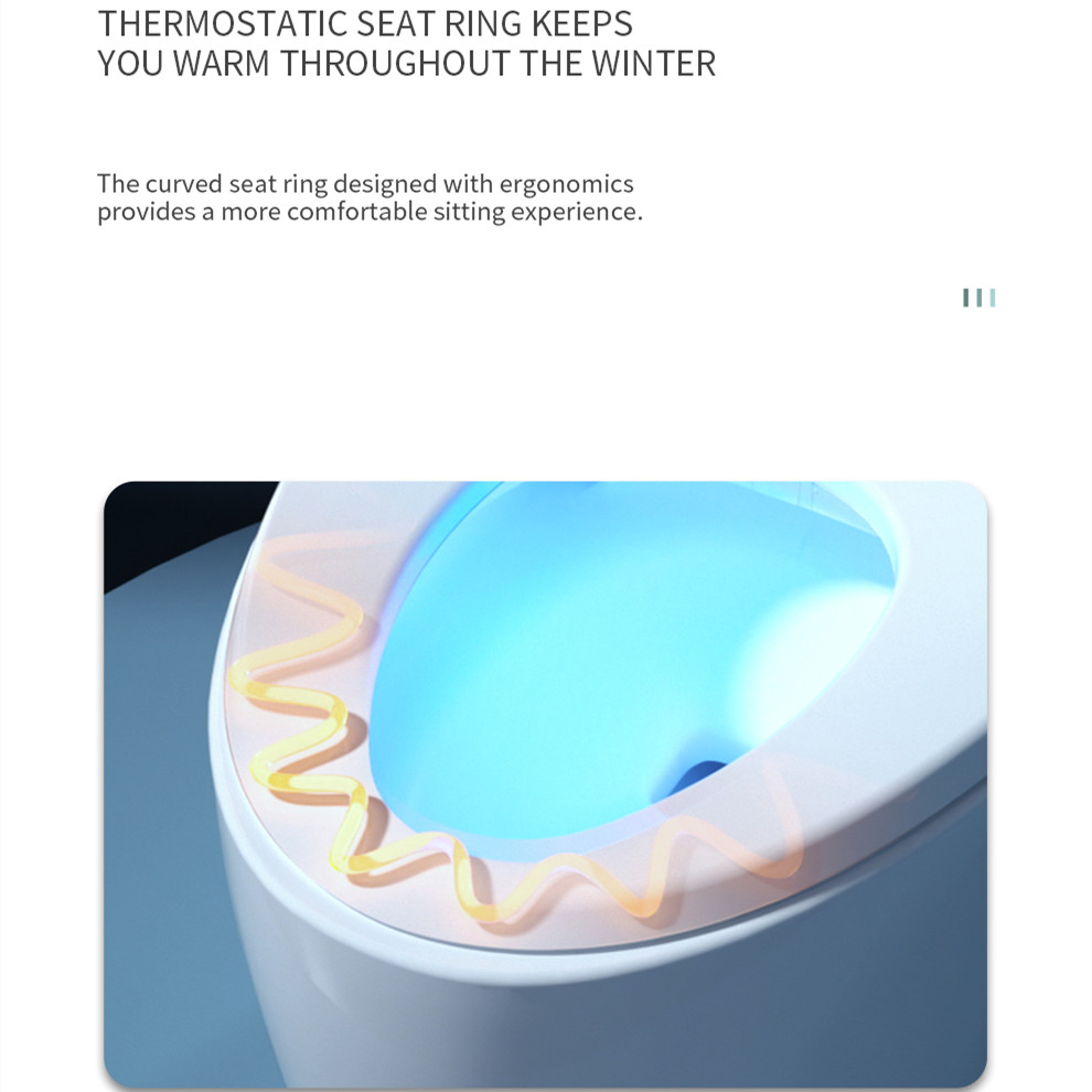 Smart Toilet-Heated Seat Dual- - Smart Night Light reseña y precio