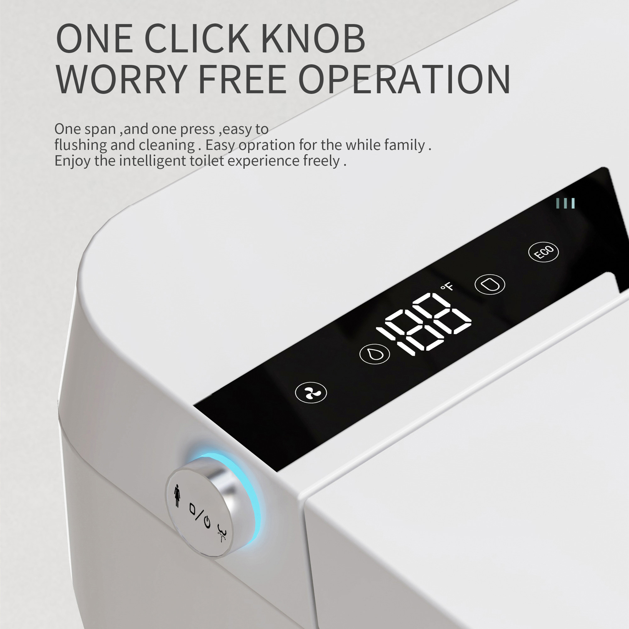 Smart Toilet-Heated Seat Dual- - Smart Night Light reseña y precio