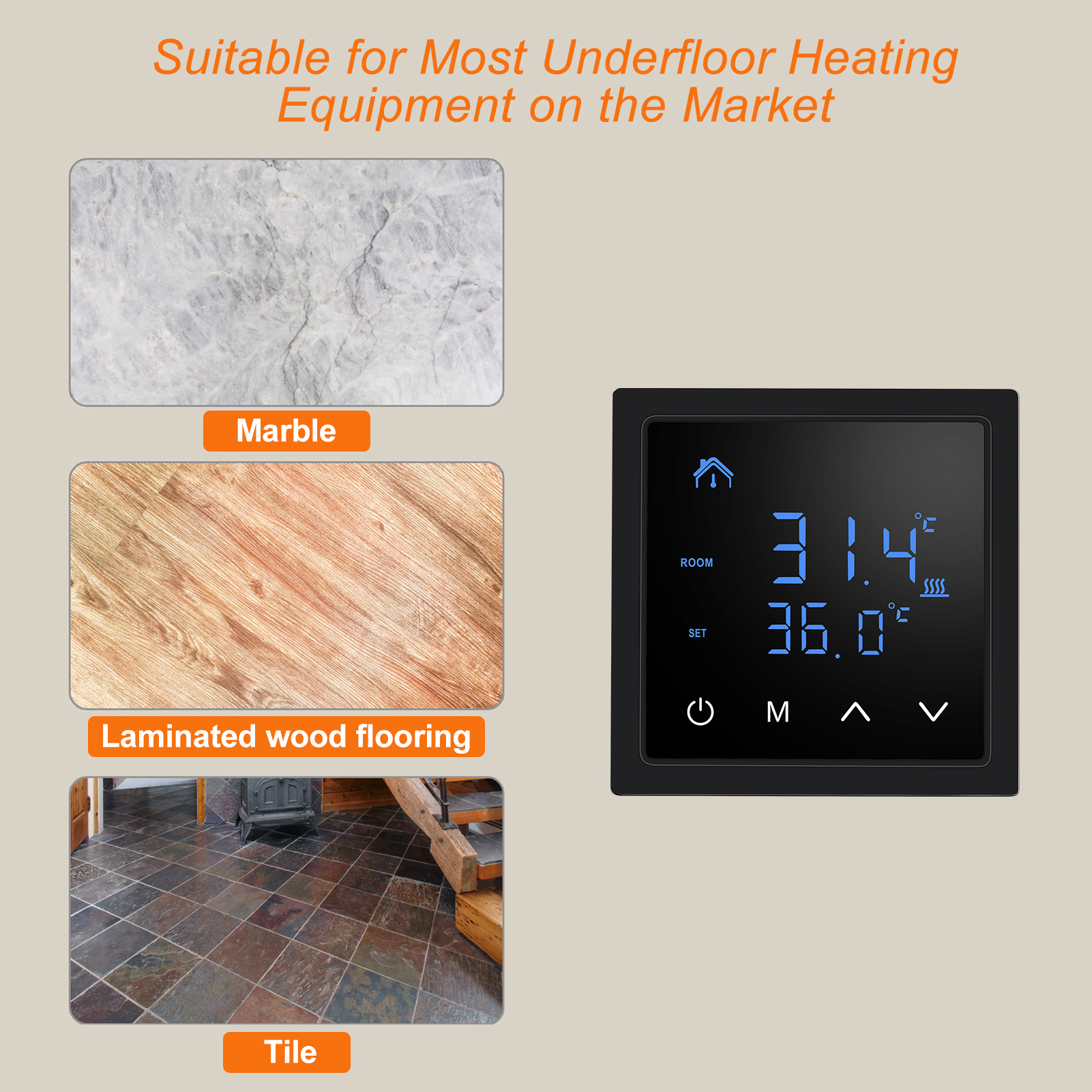 Smart Thermostat 16A Floor Hea - Wifi Thermostat reseña y precio