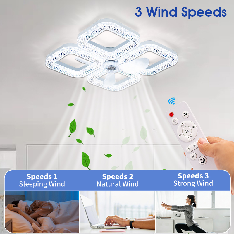 Modern Ceiling Fan with Light  - Smart Home Ventilation reseña y precio