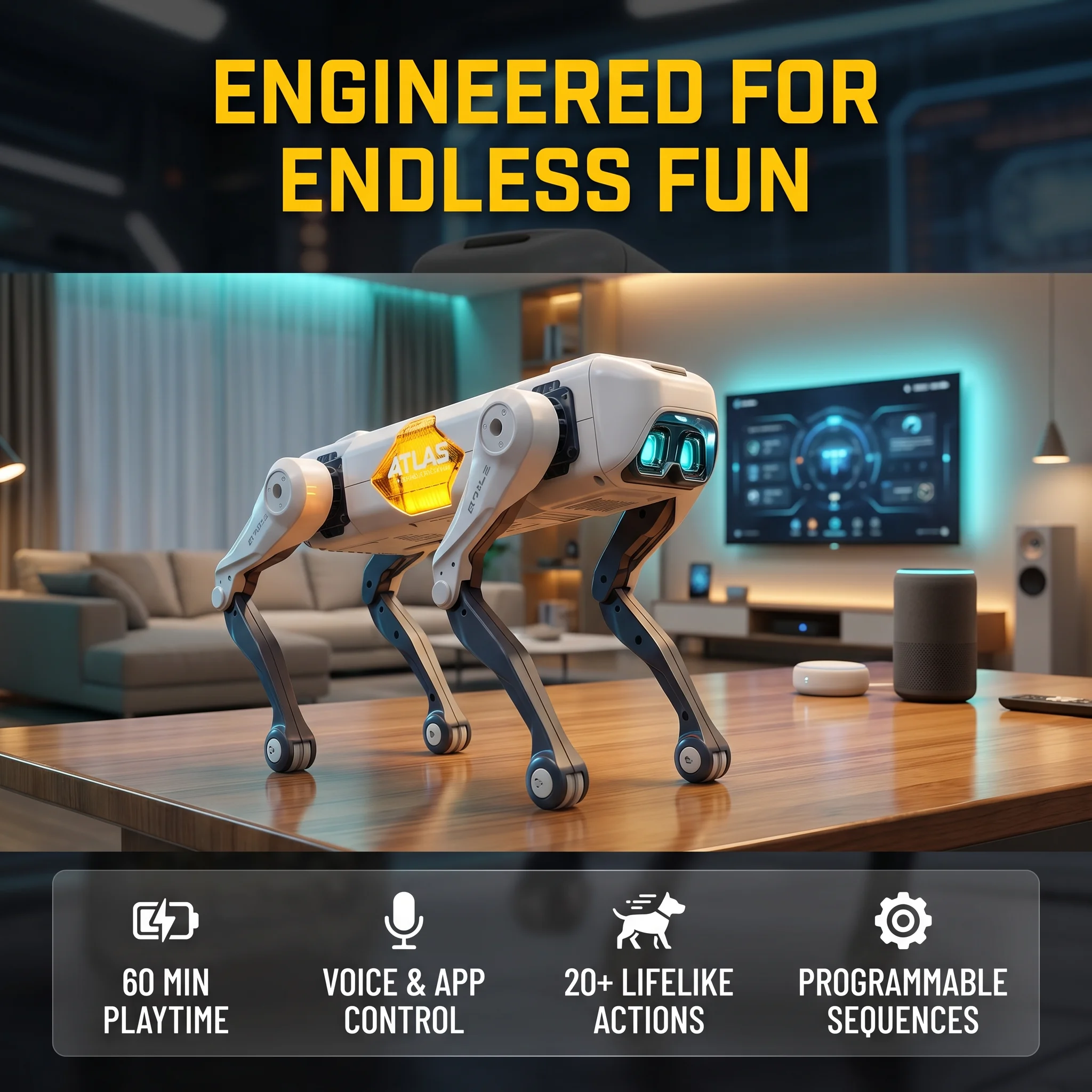 AI Smart Robot Dog, Voice & AP - Smart Home App reseña y precio
