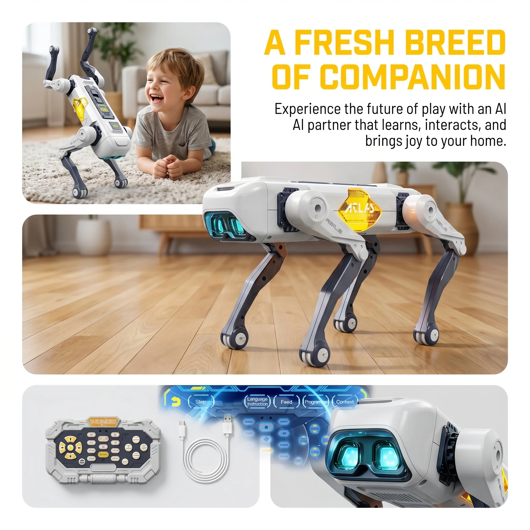 AI Smart Robot Dog, Voice & AP - Smart Home App reseña y precio