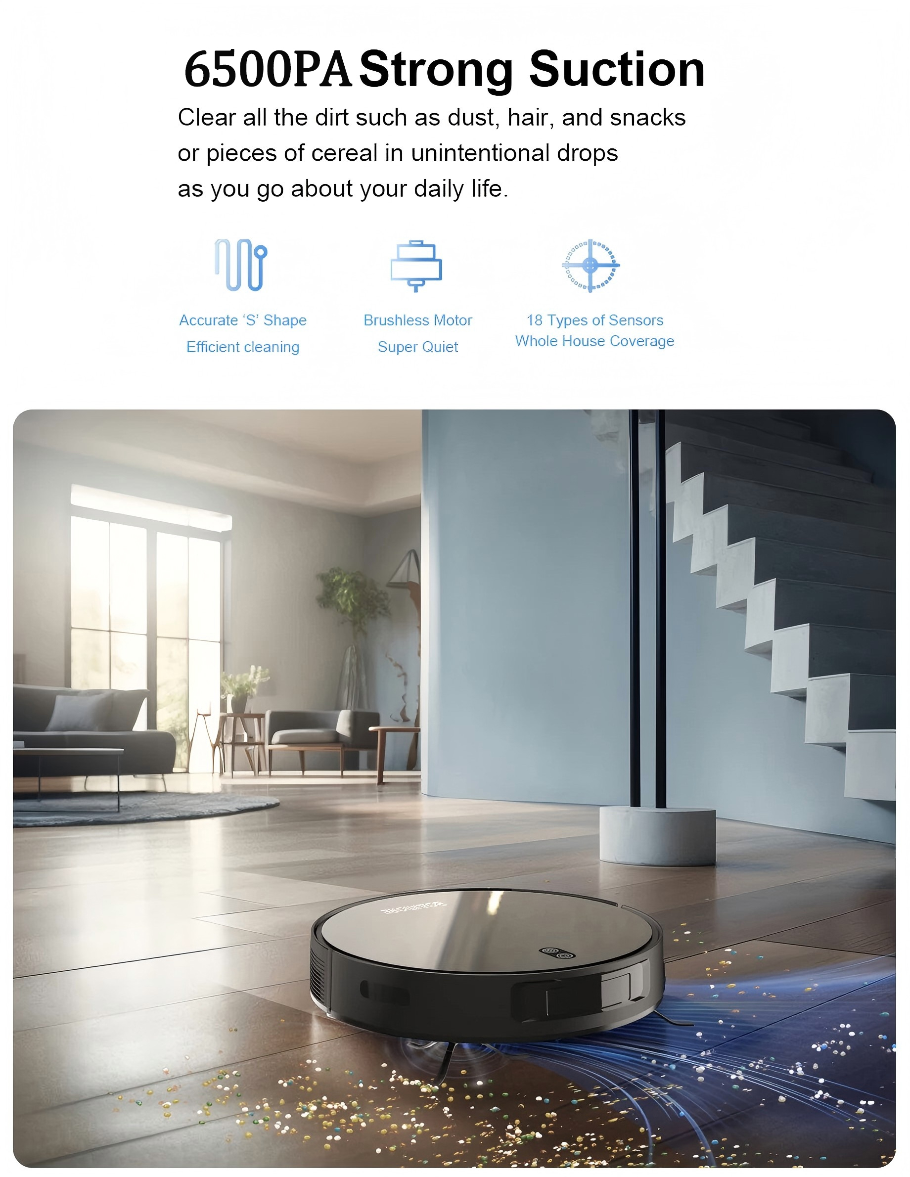 Robot Vacuum Cleaner Combo Mop - Smart Home App reseña y precio
