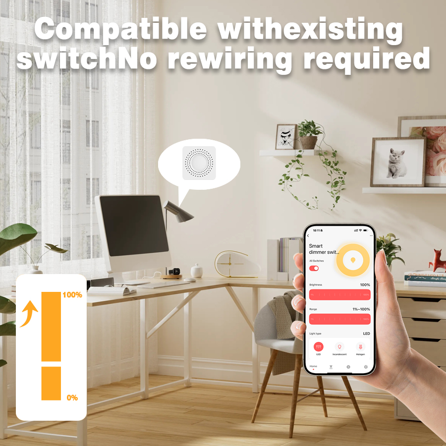 Tuya WiFi Hidden Dimmer Switch - Tuya Smart Switch reseña y precio